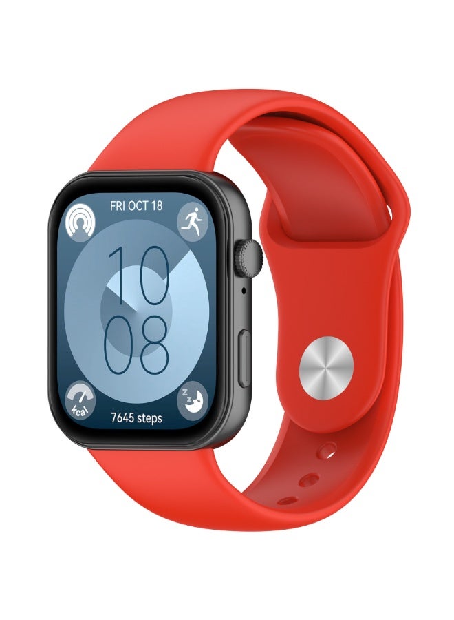 HW 4PCS compatible with Huawei Watch Fit 3/Fit 4/Fit 4 Pro reverse buckle silicone strap/buckle strap - Image 3